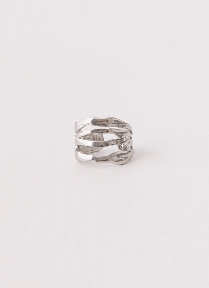 Lee Structured Ring - Silver