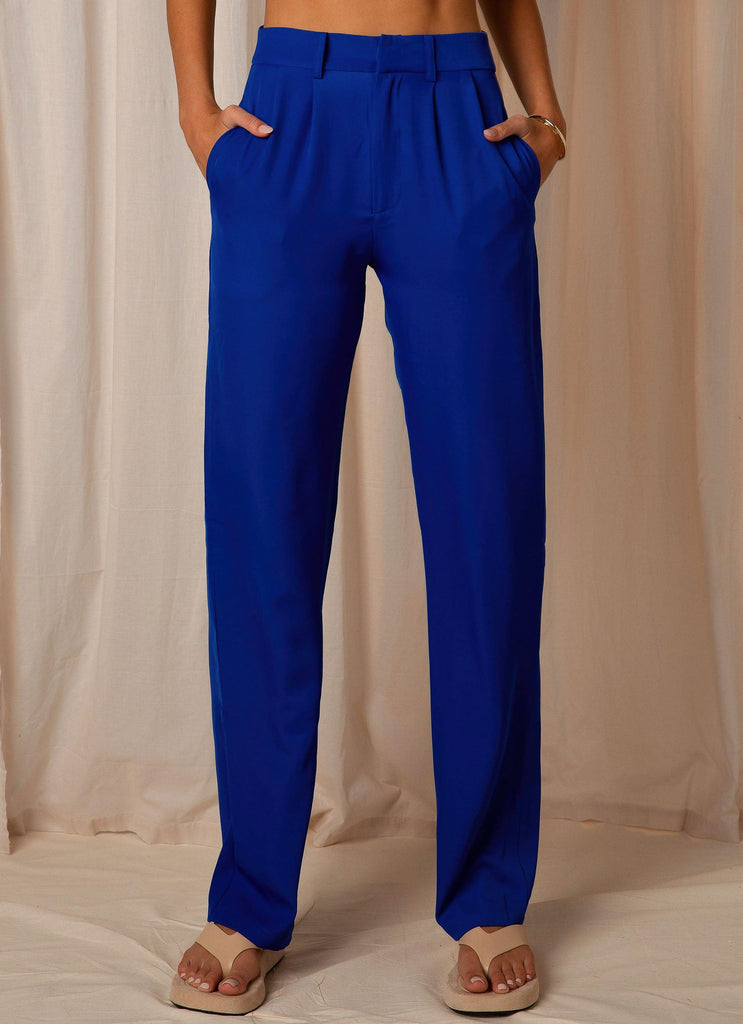 Set The Tone Suit Pants - Cobalt - Peppermayo