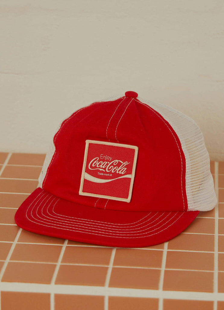 Coca Cola Trucker Cap - Coke Red - Peppermayo