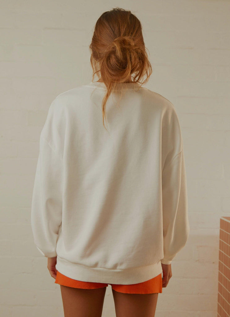 Nice Sweatshirt - White - Peppermayo